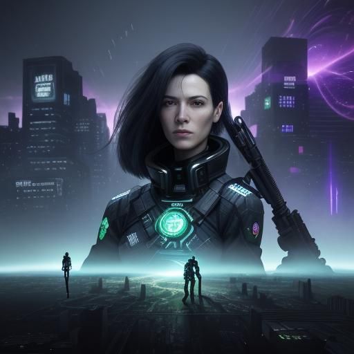 Juno Hellman in the Matrix: A Cyberpunk Vision