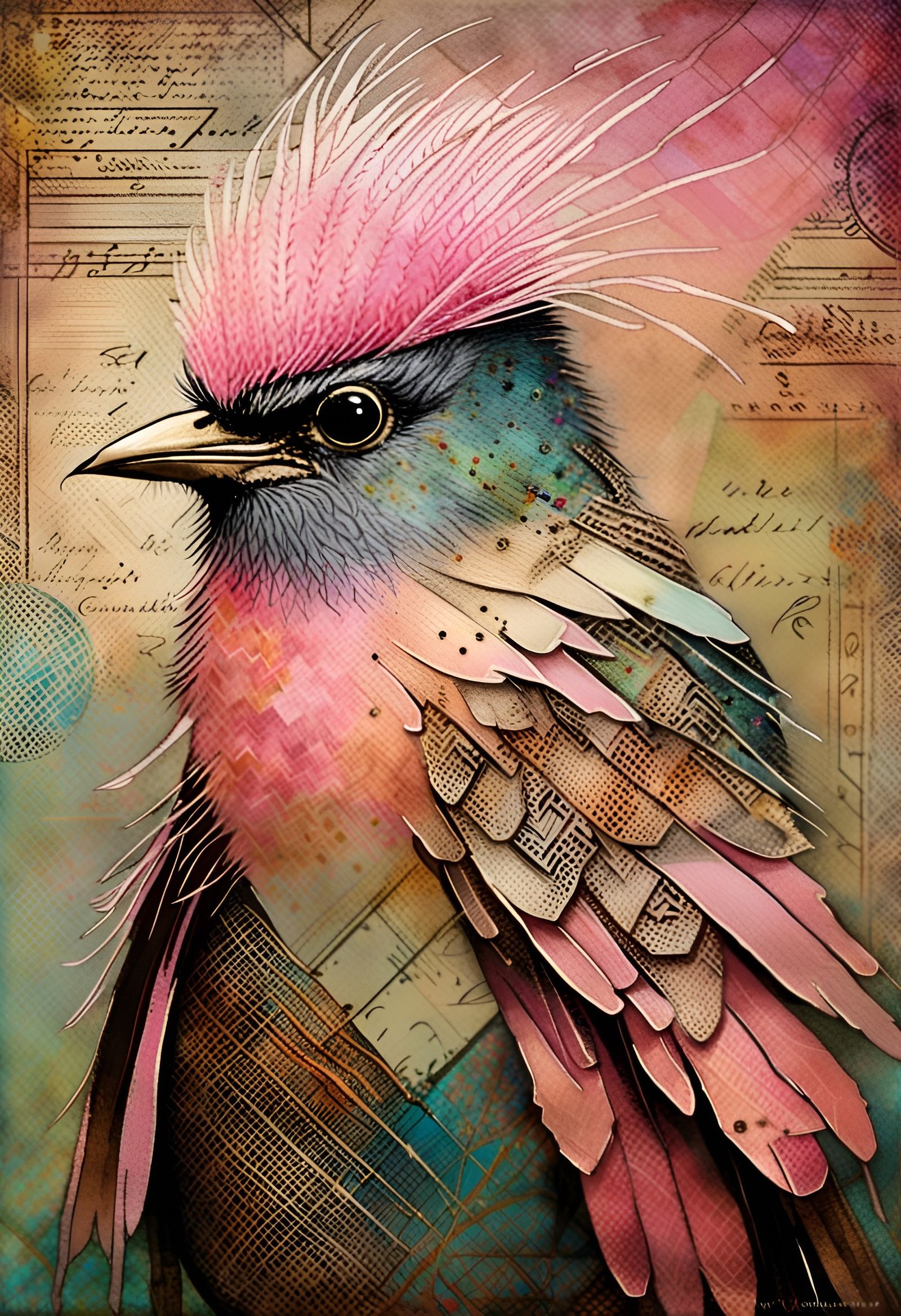 Pink Robin with punk attitude II