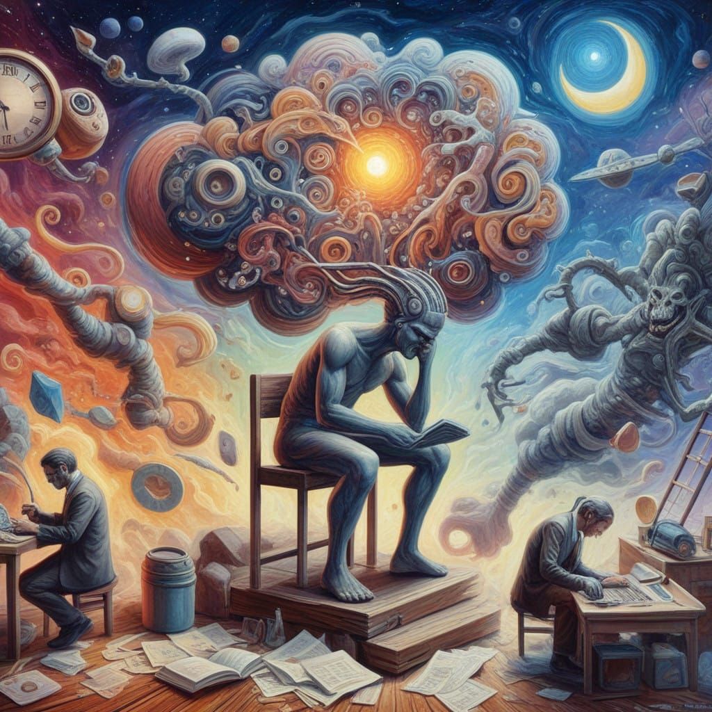 Philosophical Creature Seeks Meaning in a Chaotic World