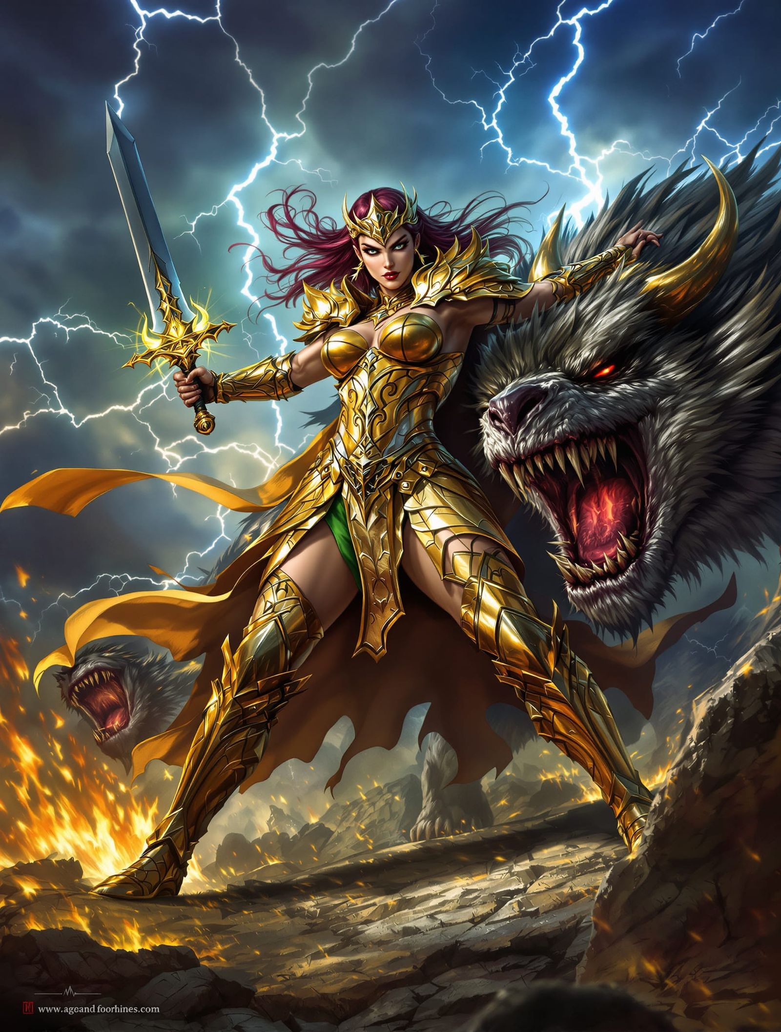 Lilith the Champion Slays Monster with Excalibur in Epic Fan...
