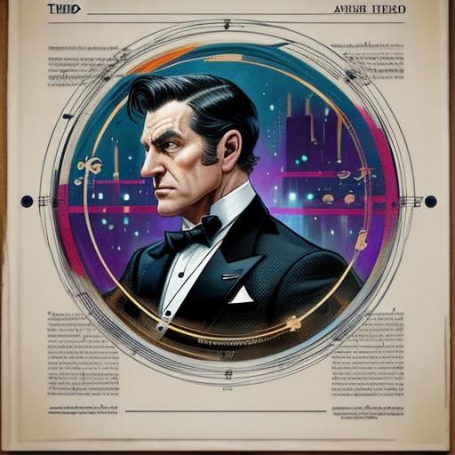 Sci-Fi Orchestra Conductor in 1920s Style