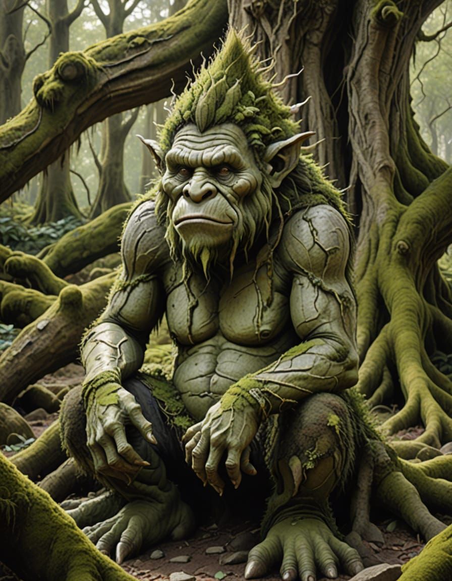 Moss Troll in Ancient Forest