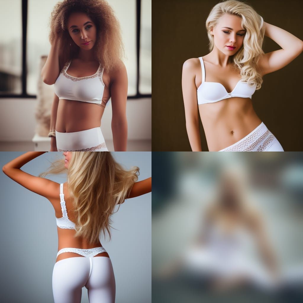 Blonde Woman in Lingerie: Professional Photography