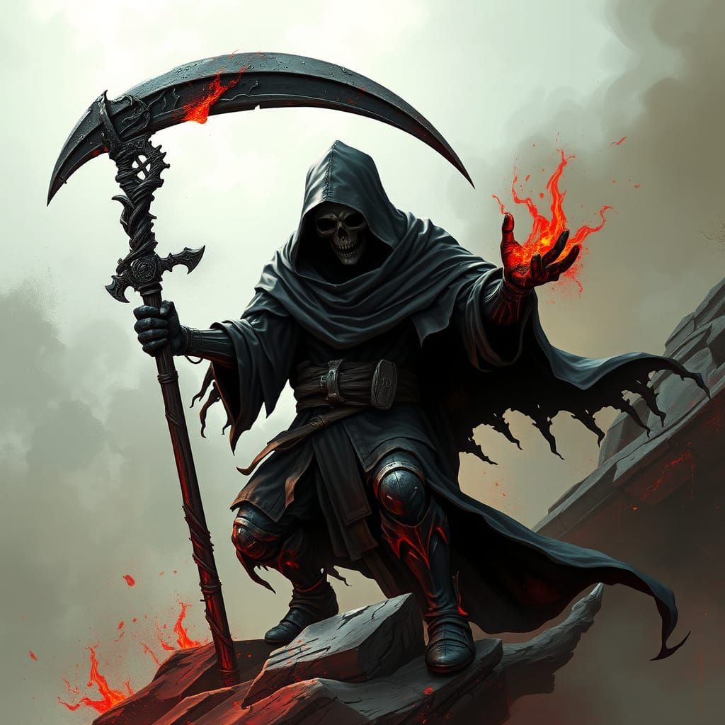 Grim Reaper of Doom with Scythe