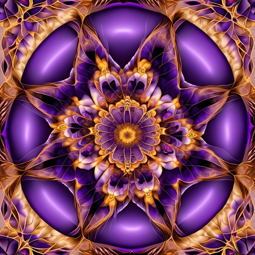 Fractal Butterfly with Zentangle Wings in 3D