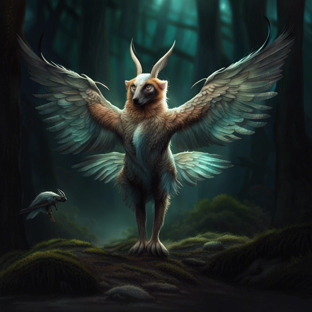 AI Interpretation of Abstract Animal