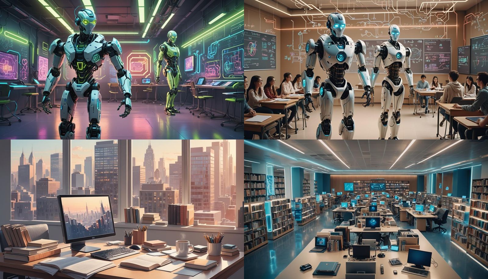 Abstract AI Curriculum Background Design