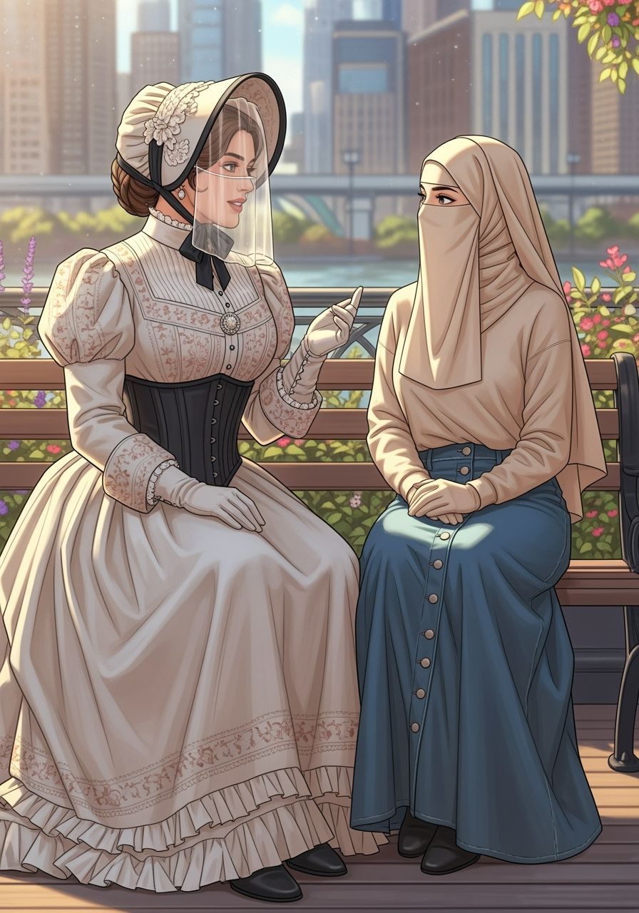 Victorian Meets Modern: Women by the River