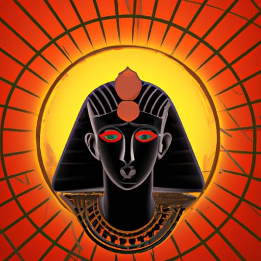 Radiant Portrait of Sun God Ra