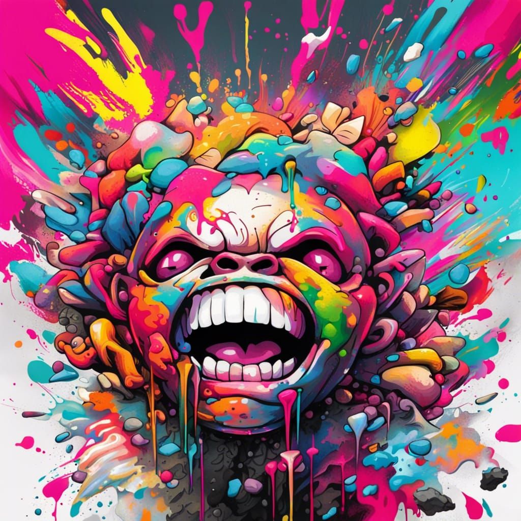 Vibrant Graffiti Art in Keshi Signer Style