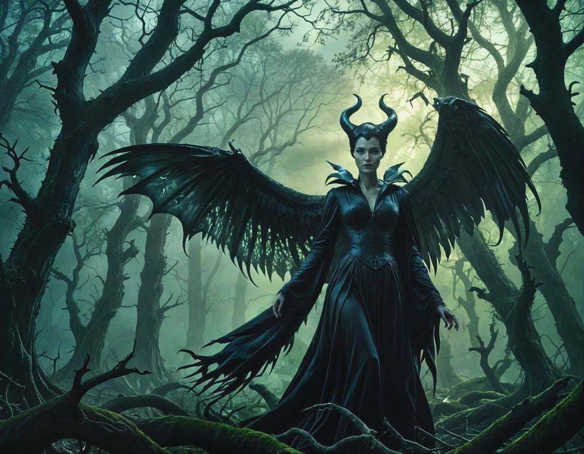 Maleficent in Haunted Forest: Cinematic Still