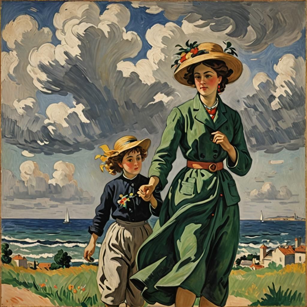 A Windy Day: Masterpiece Painting