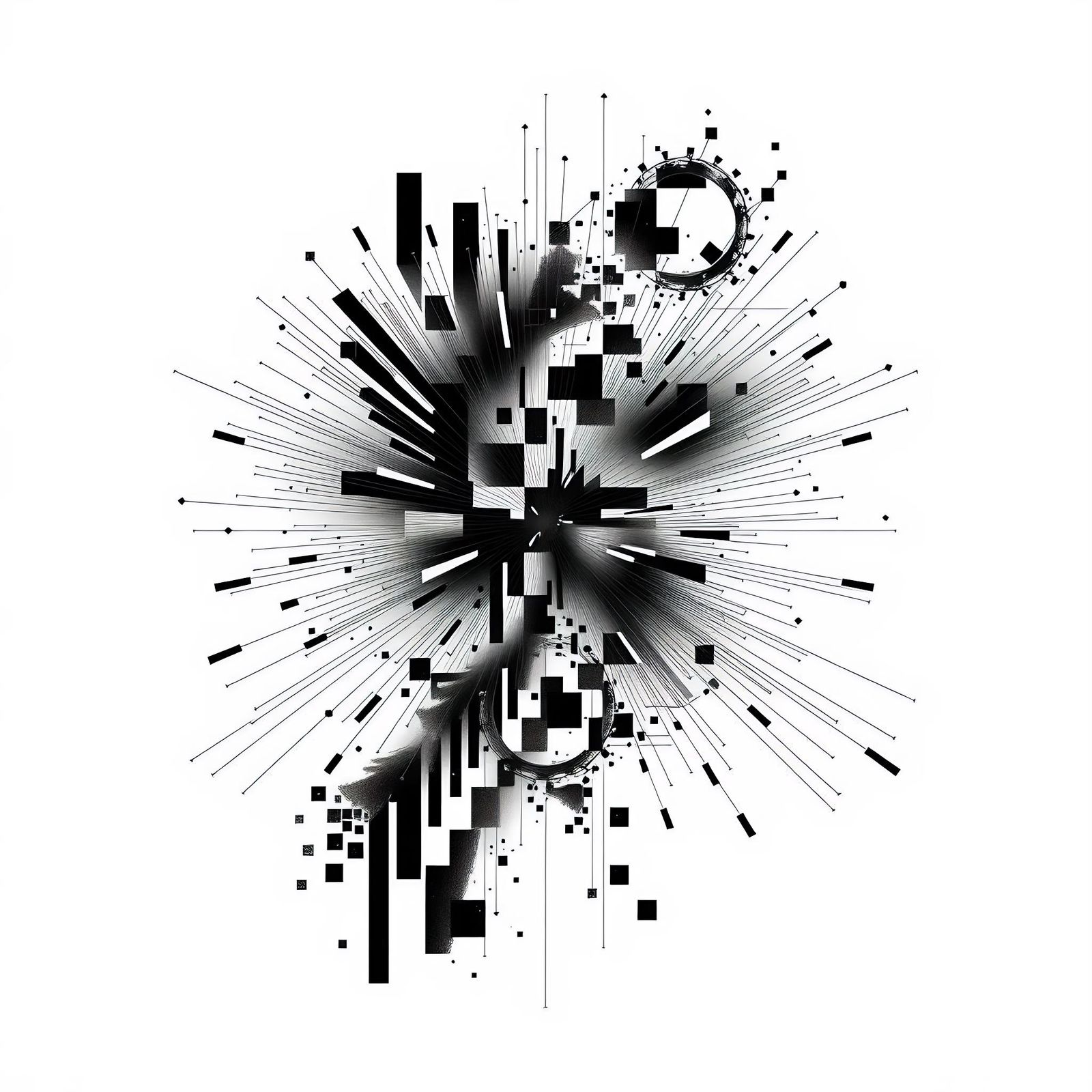 Surreal Abstract Pattern of Mental Chaos