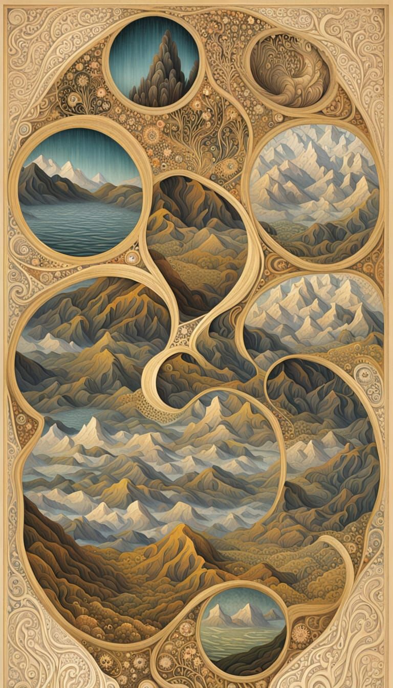 Ripples in the River of Time Composition