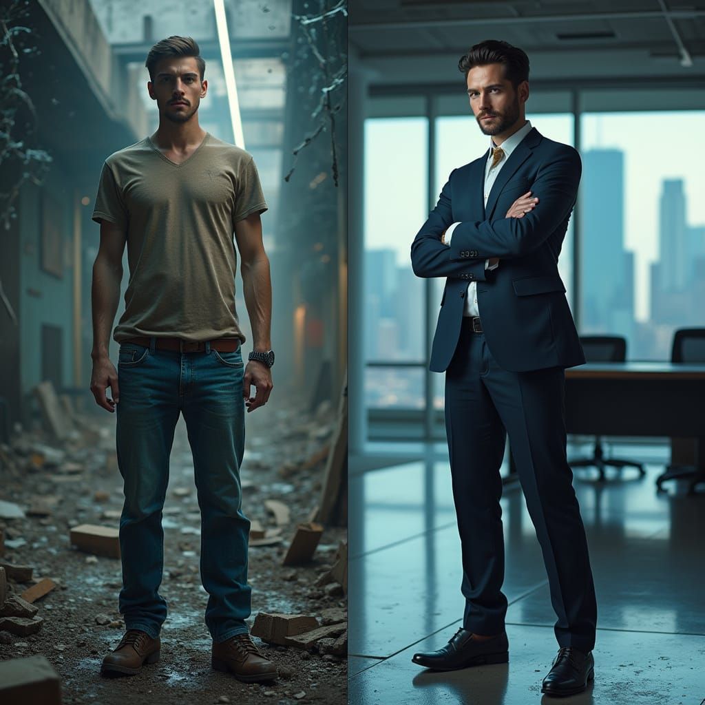 From Failure to Success: A Futuristic Digital Art Piece