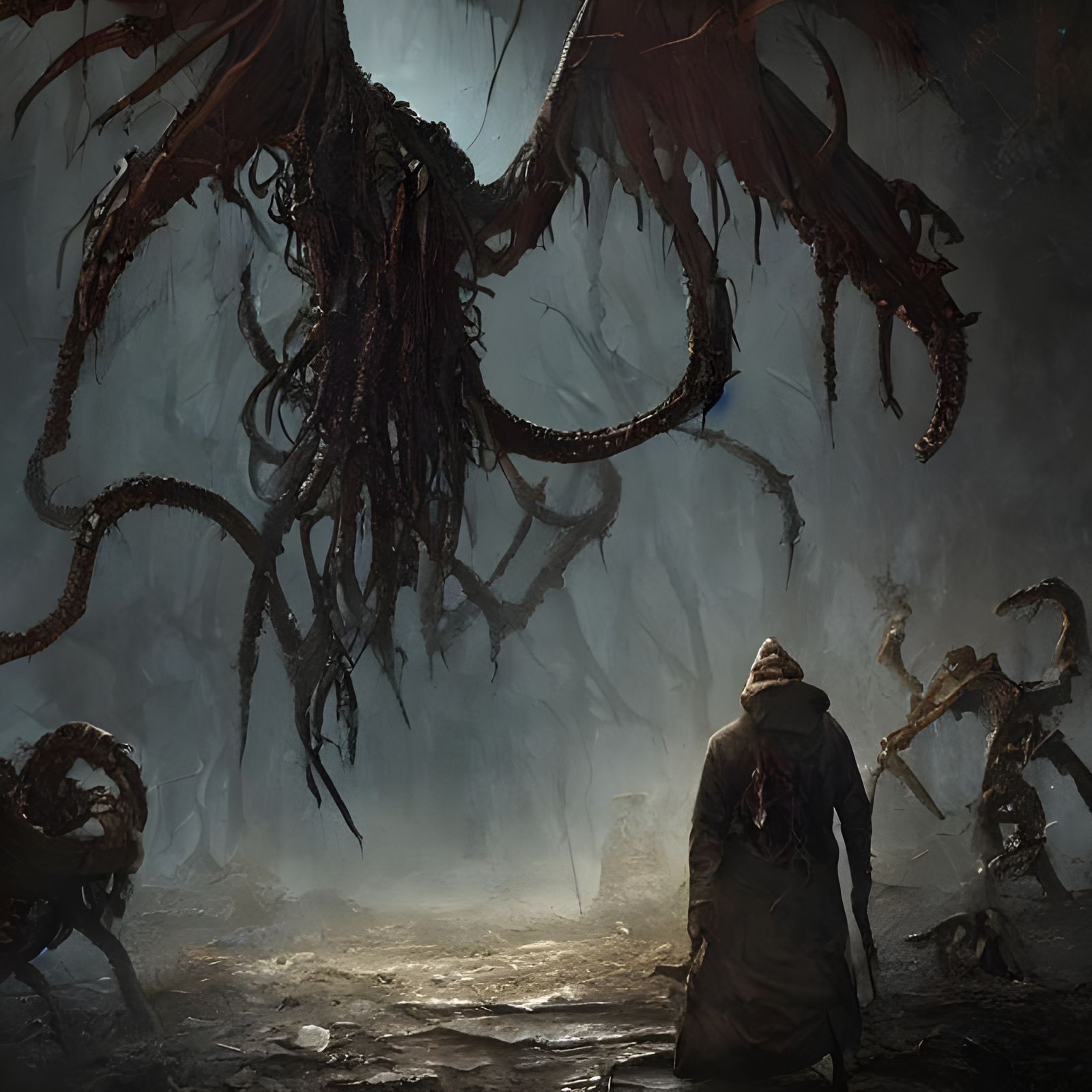 Dark Post-Apocalyptic World Ruined by Elder God