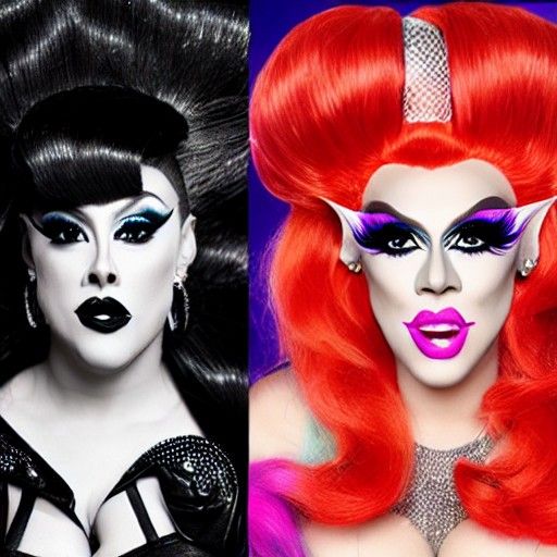 Pop Diva Drag Queen AI Art