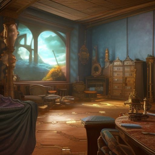 Delmar City Room: Detailed Matte Painting in Denver