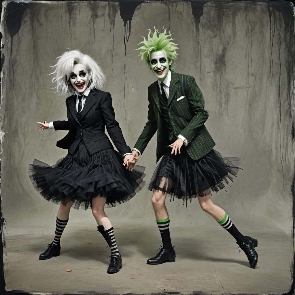 Beetlejuice Tango in Tim Burton Style