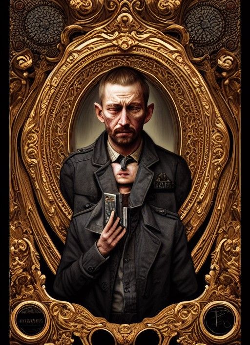 Hyperrealistic Portrait in Watercolor Style