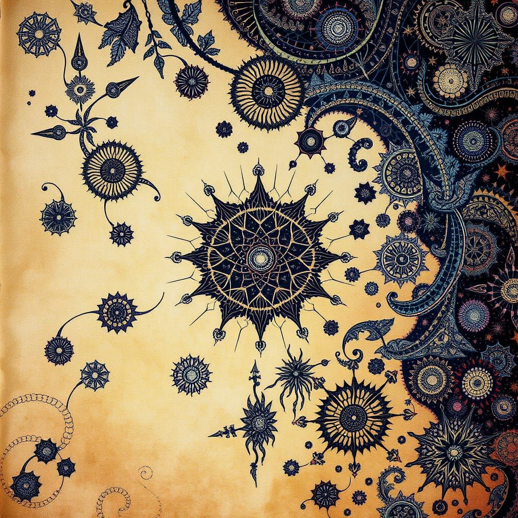 Dreamtime Tapestry of Fractal Bloom