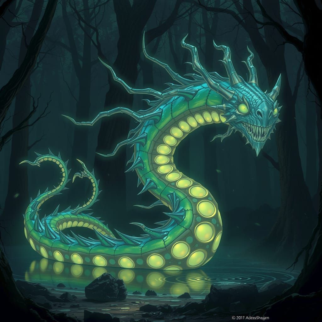 Fantastical Creatures in a Cyberpunk Aesthetic