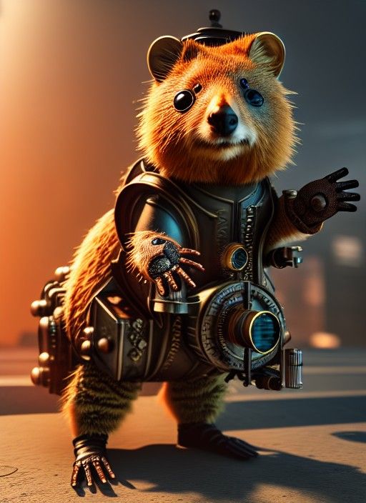 Steampunk Quokka.