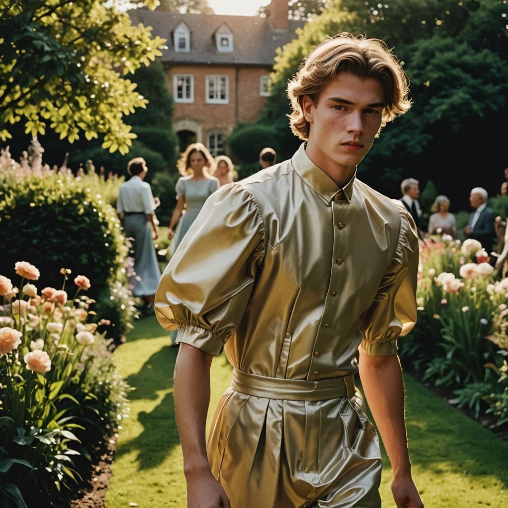 Youthful Rebellion in Elegant Prom Attire