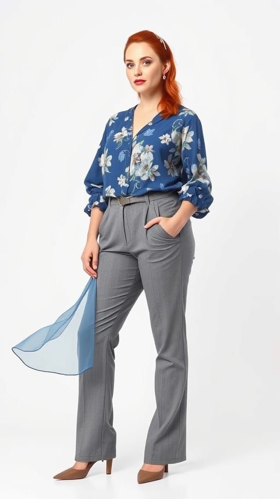 Elegant Plus-Size Figure Study in High Contrast Fashion Phot...