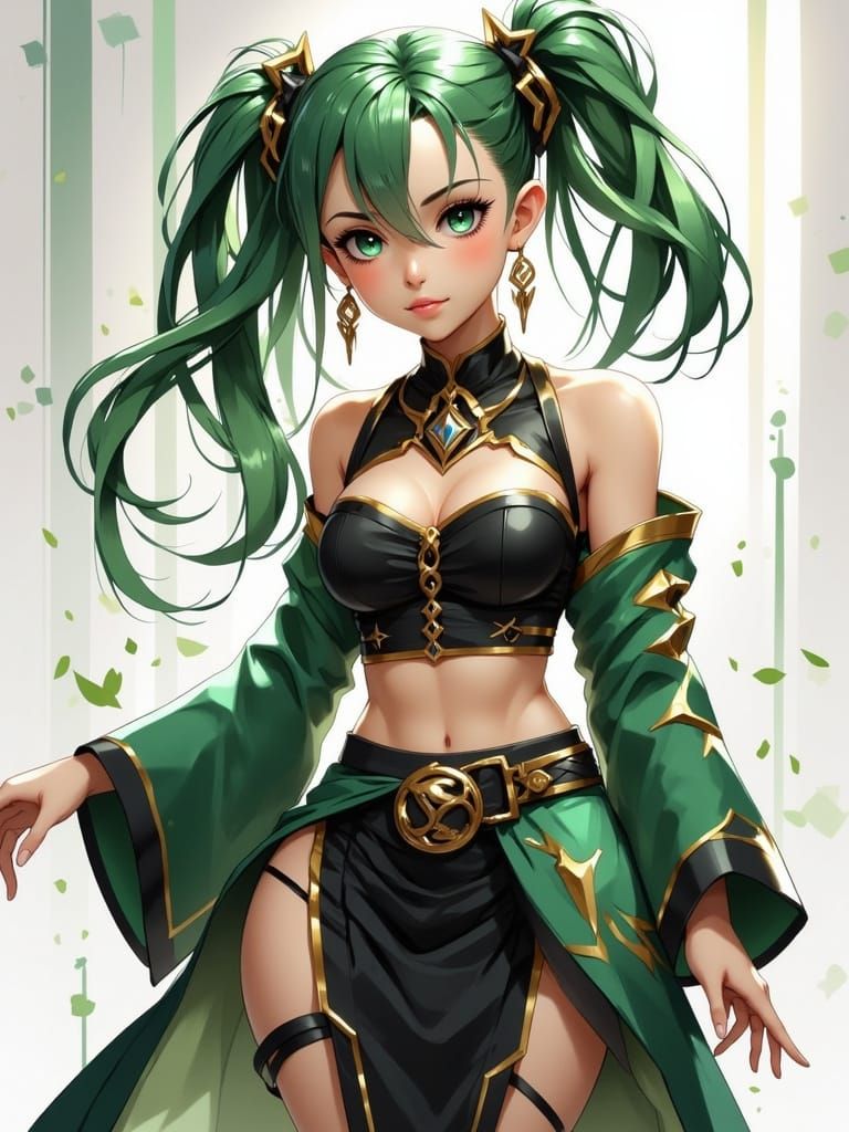 humanized pokemon, Kommo-o girl