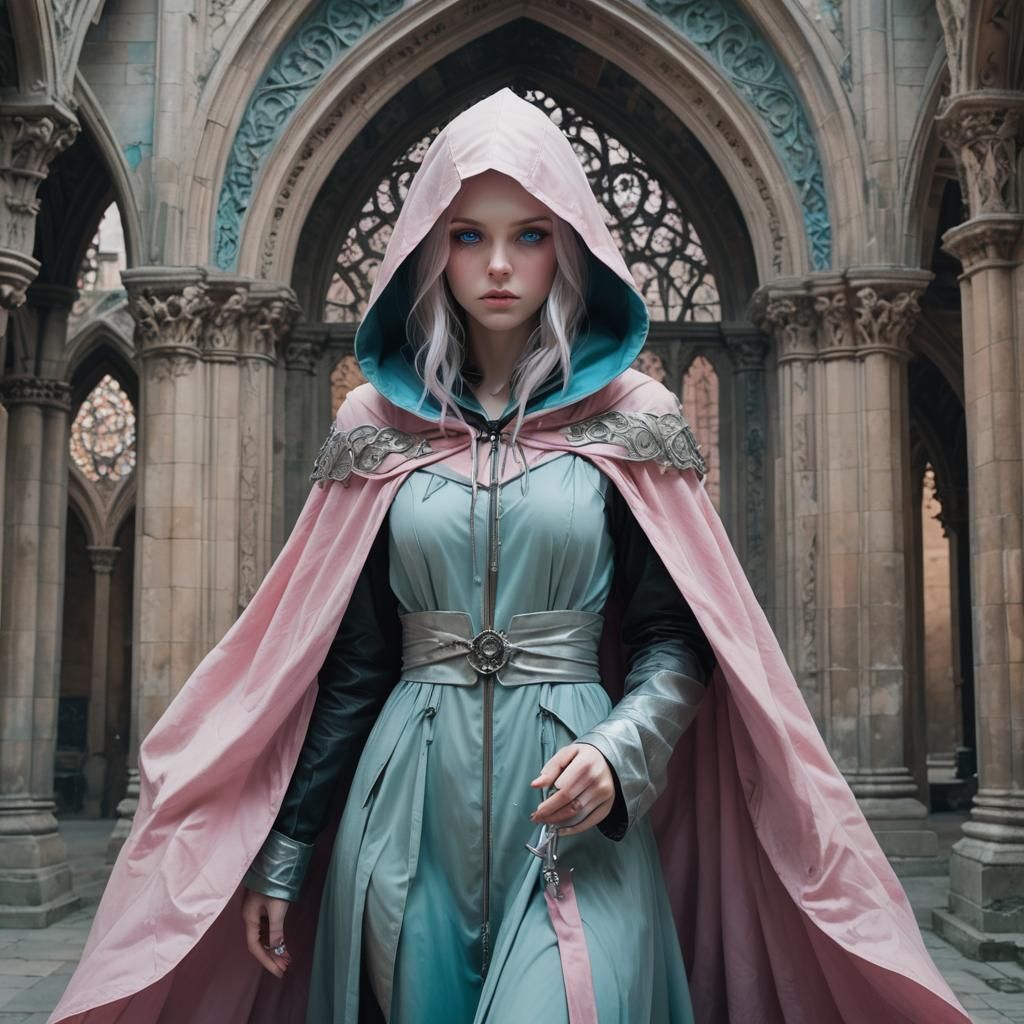 Mysterious Woman in Gothic Setting, Trending on Artstation