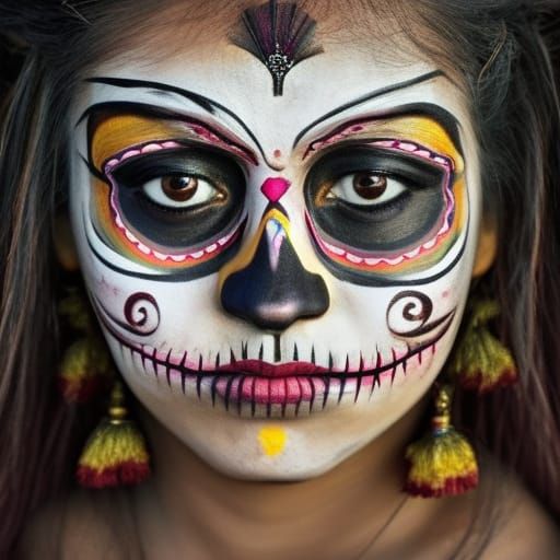 Festival Girl with Detailed Makeup in Unreal Engine