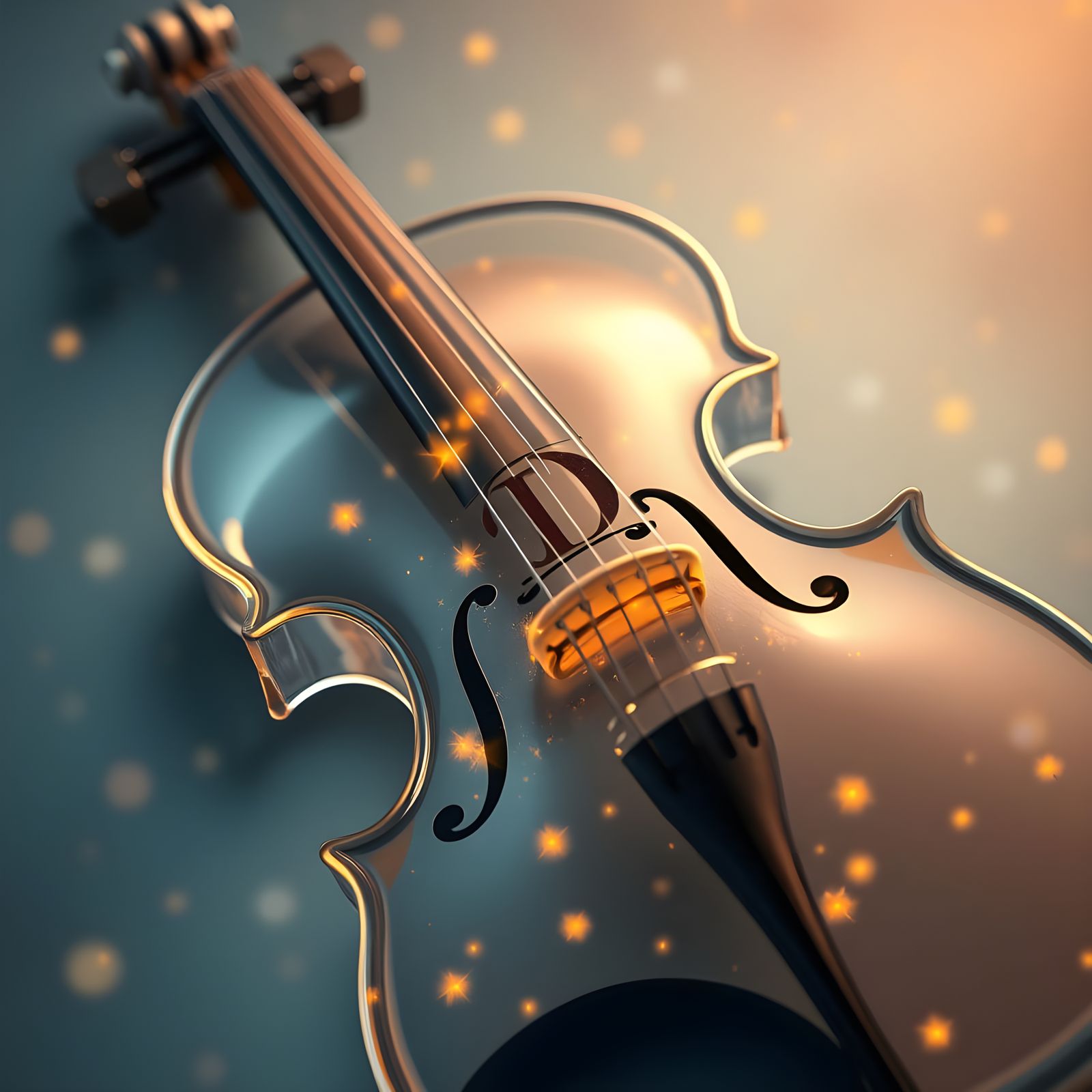 Crystal violin from Didi to D