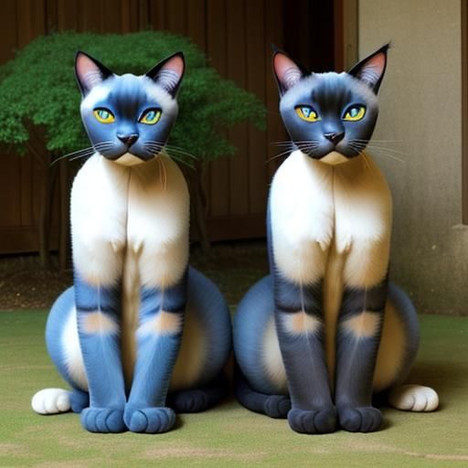 AI Generated Siamese Cats