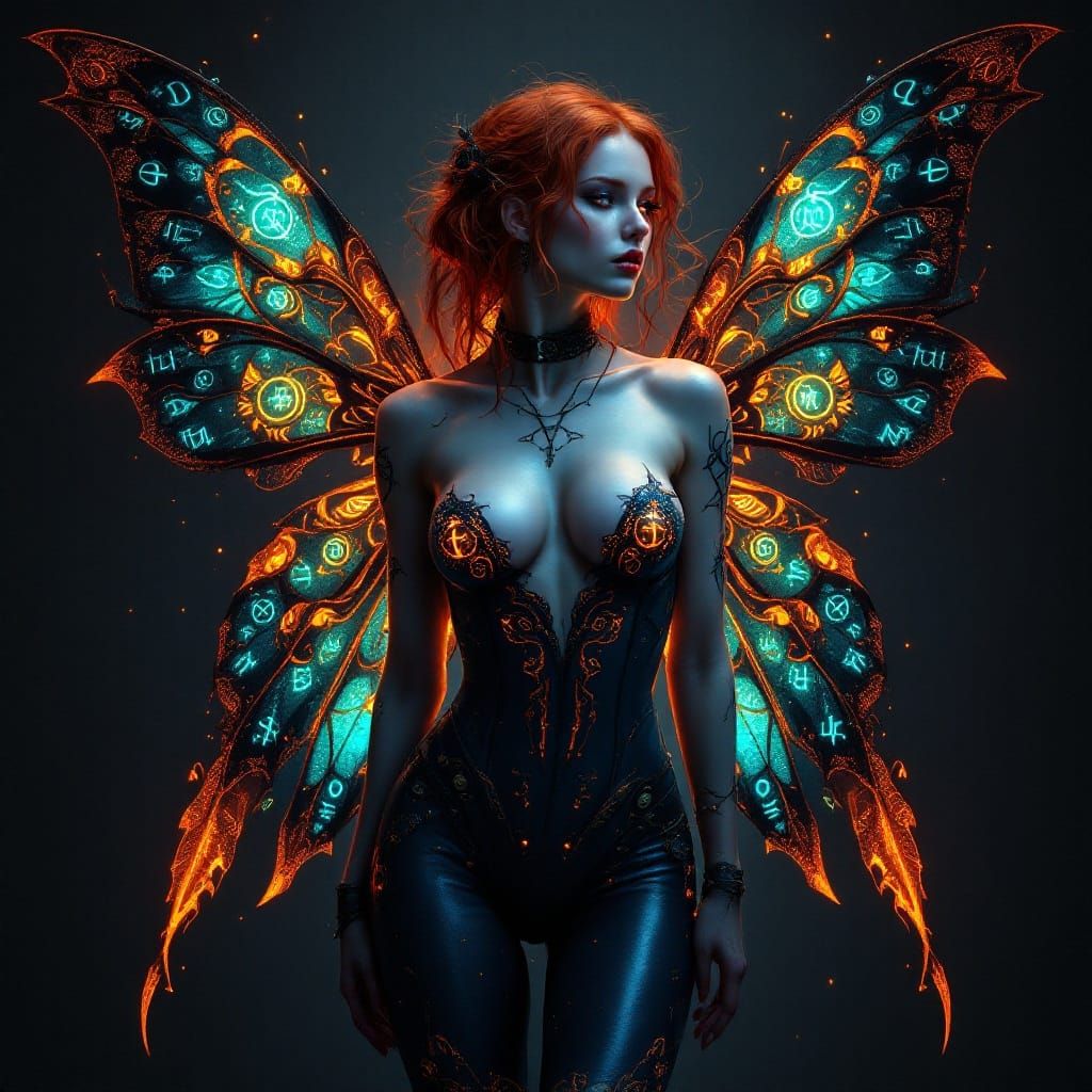 Steampunk Fairy in Ethereal Glow