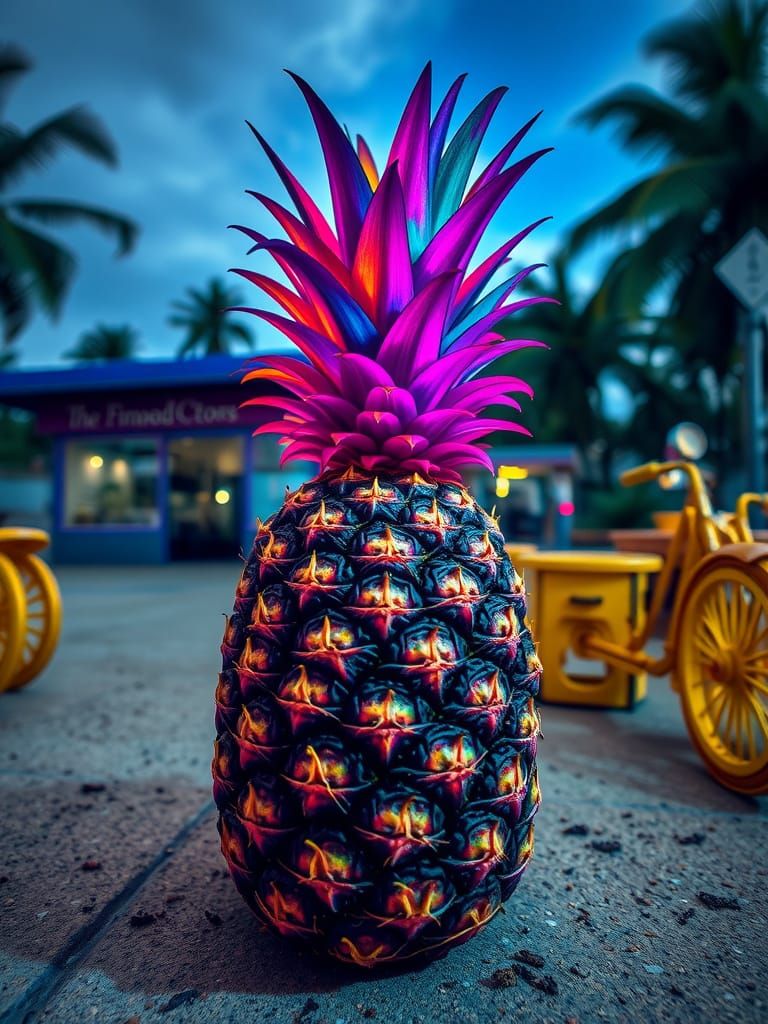 Pineapple Comic Freakout in HDR