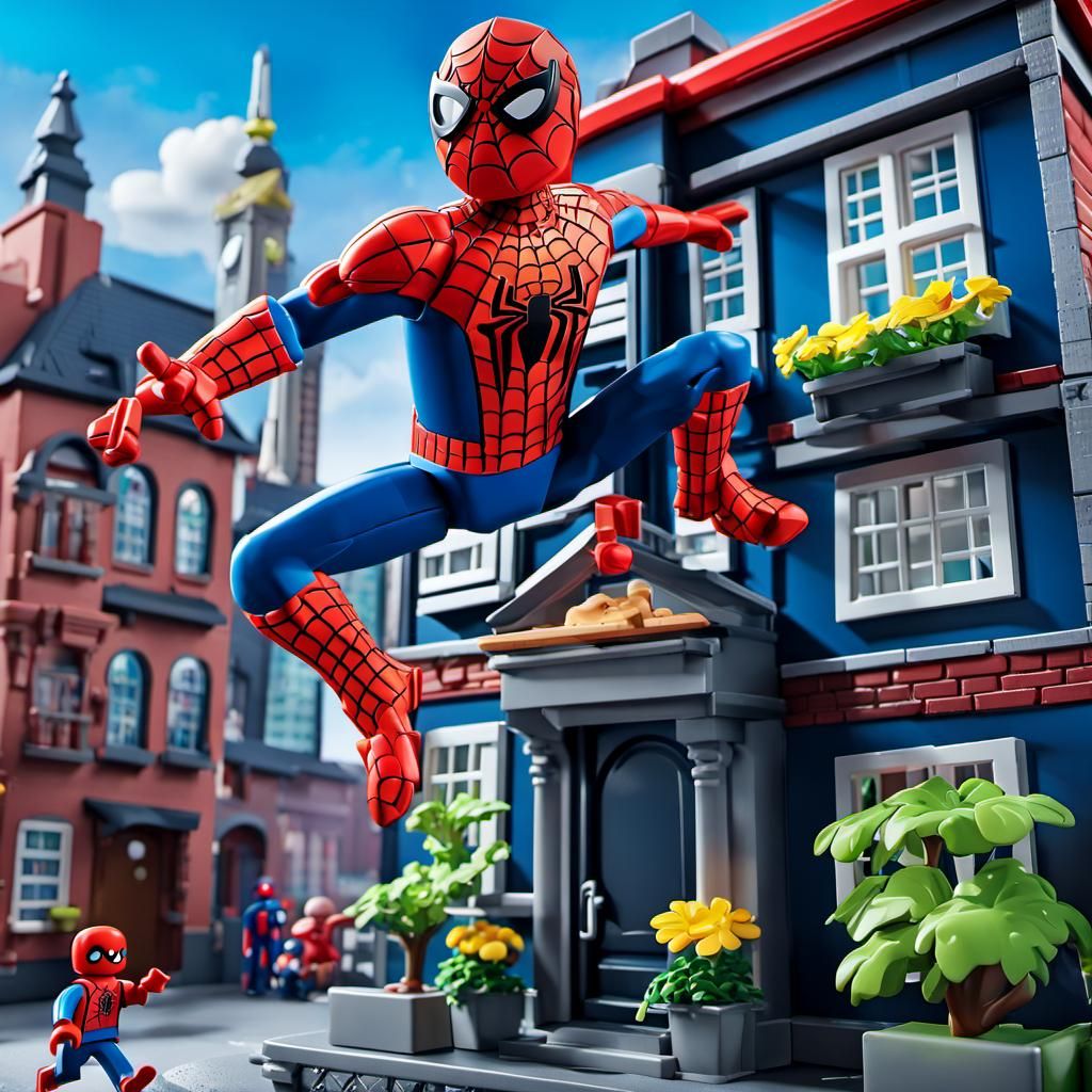 Playmobil Spiderman Jumps into Action
