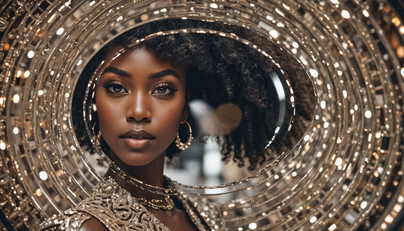 Glamorous Close-Up Photo Through Viewfinder