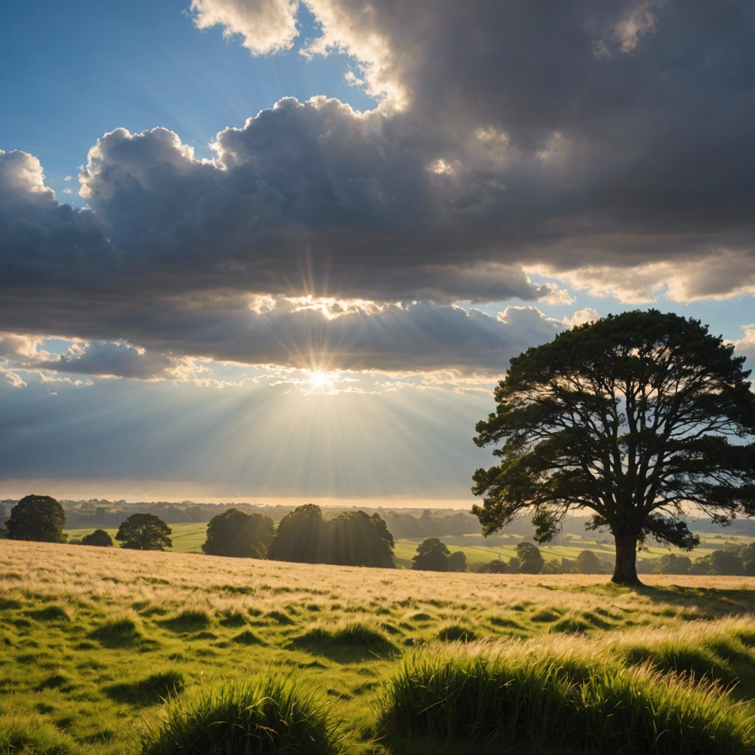 Heavenly Sunshine Over Albion's Land