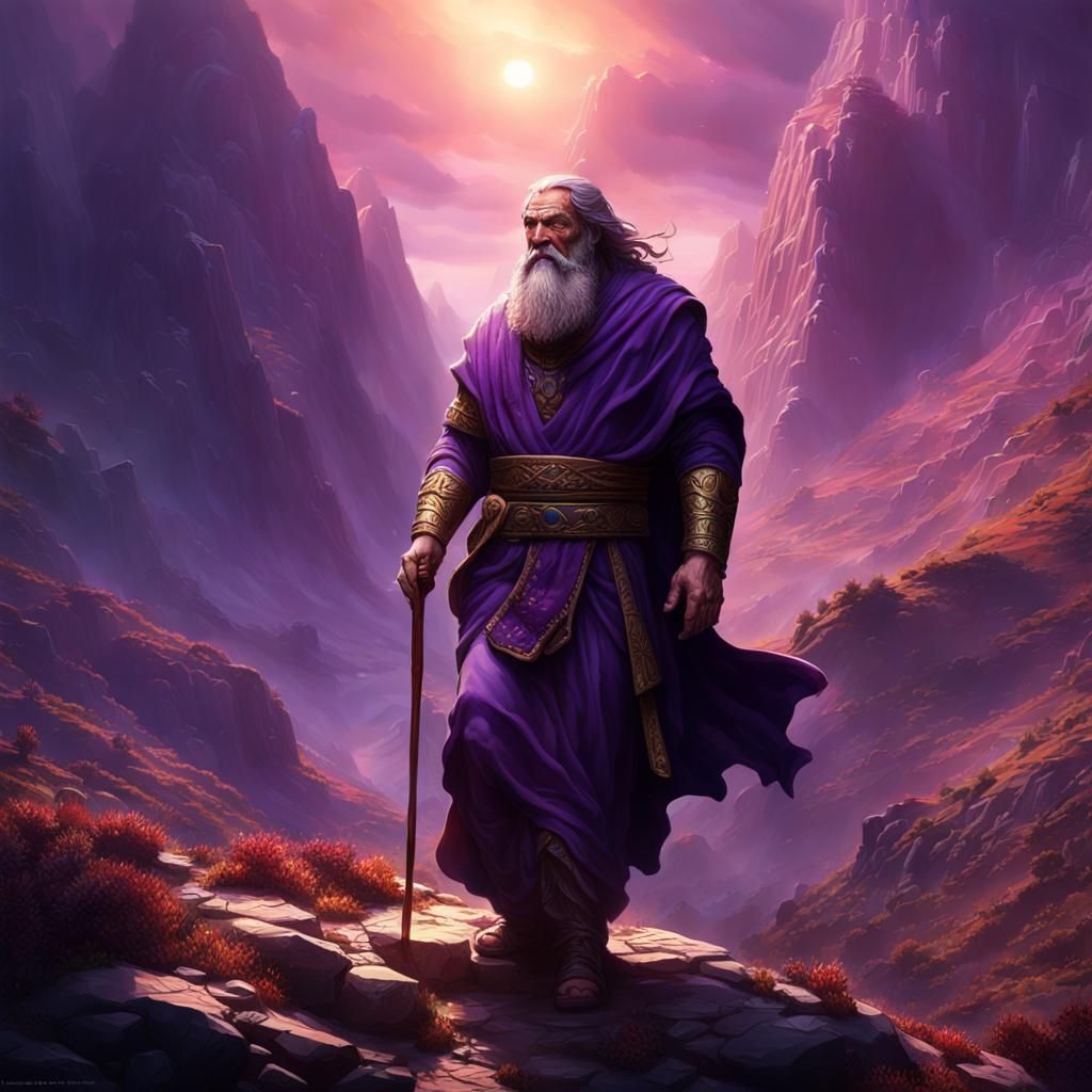 Moses' Descent: An 8K Dark Fantasy Masterpiece