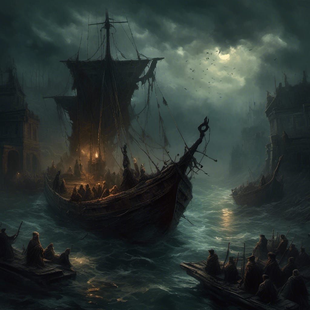 Charon's Ferry Crossing the River Acheron