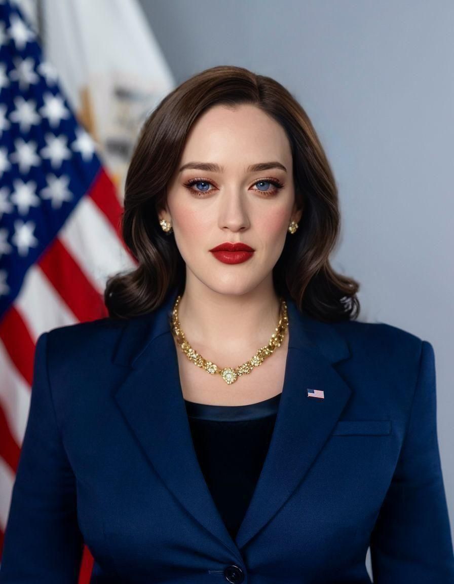 Kat Dennings as Vice President with Glamorous Style