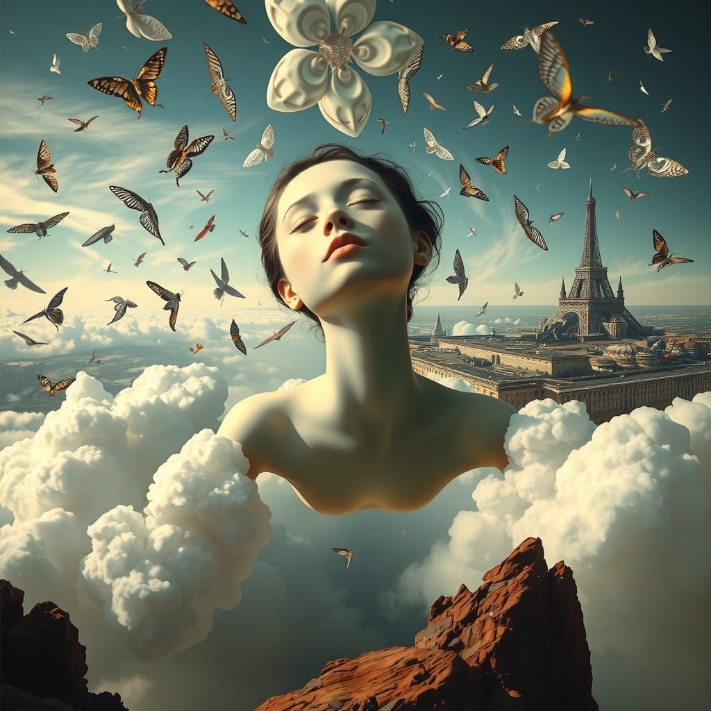 Surreal Dreamscape Unfolds in Ethereal Light