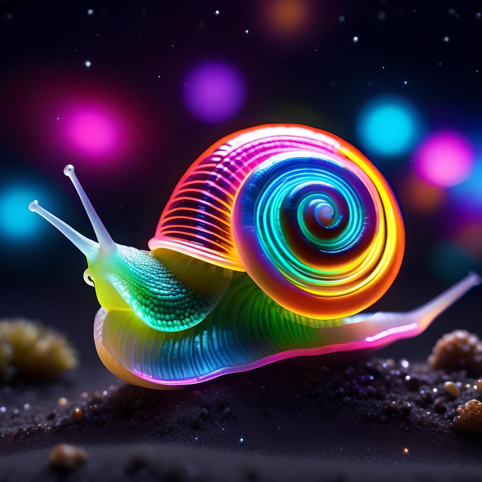 Neon snail