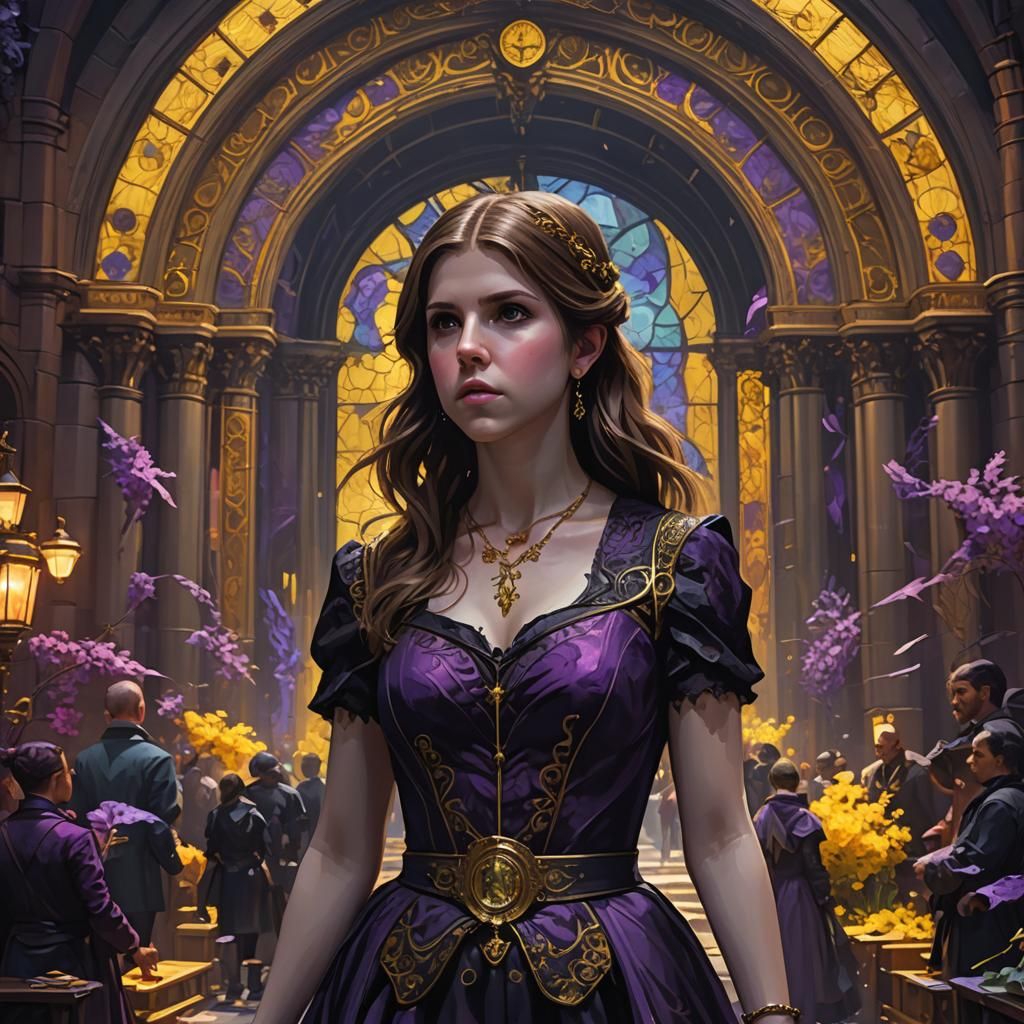 Anna Kendrick in Gothic Art Style, Chicago