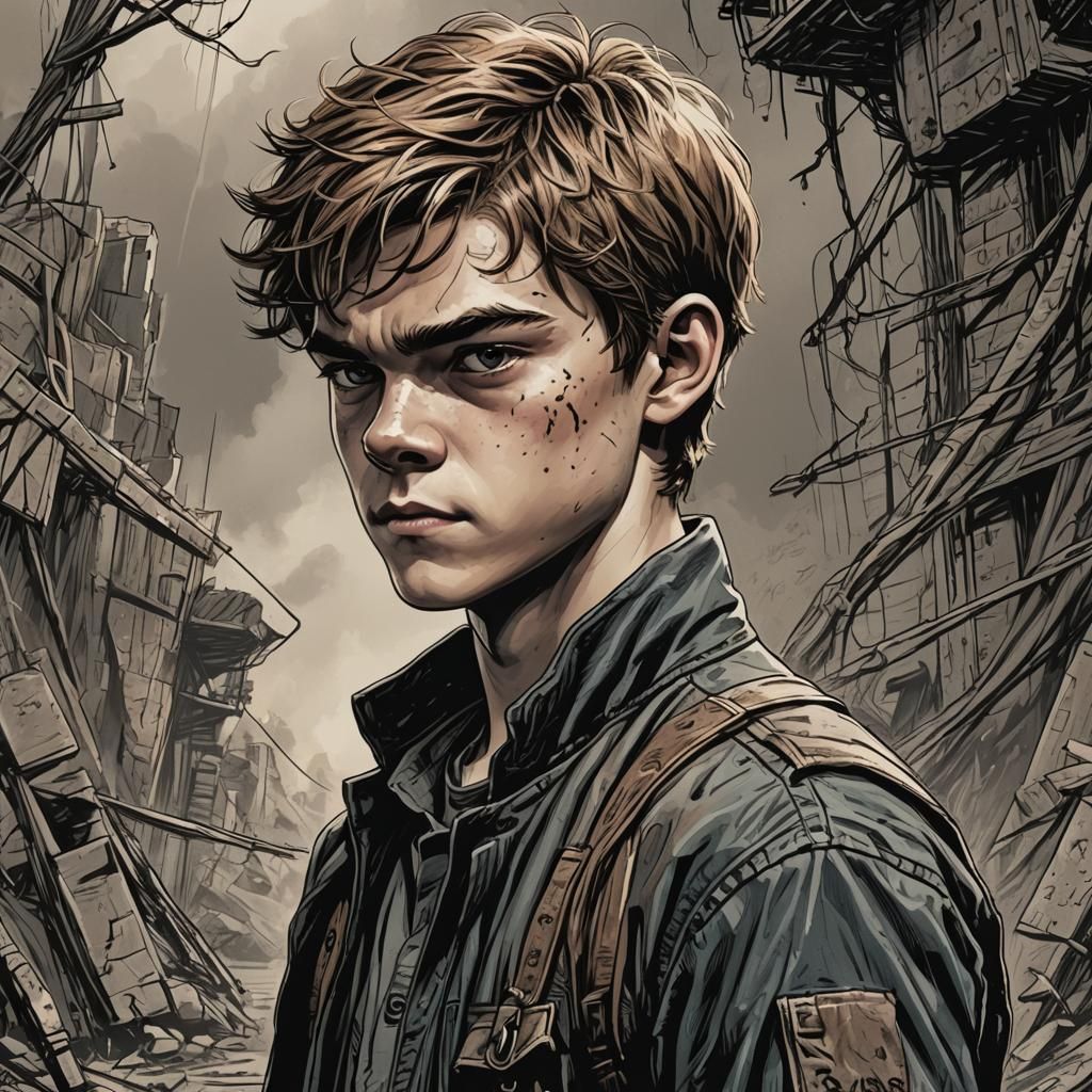 Thomas Brodie-Sangster as Newt, Comic Book Art