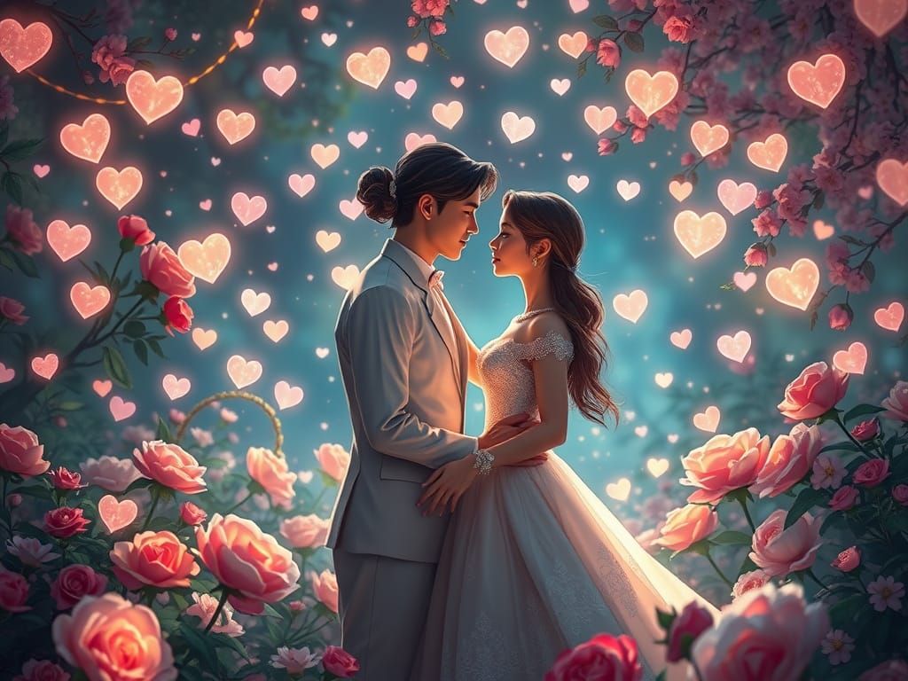 Whimsical Romance in Enchanted Garden