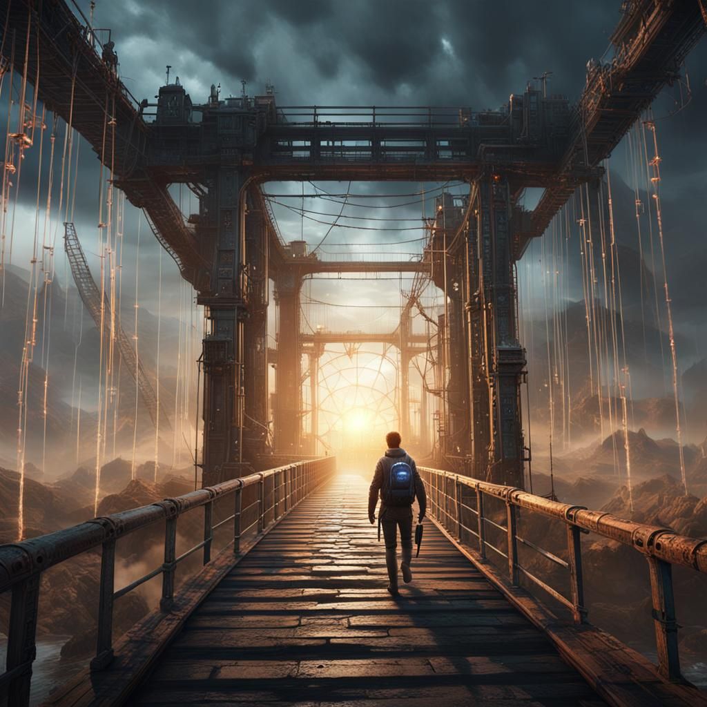 Post-Apocalyptic Scientist at Dimensional Portal