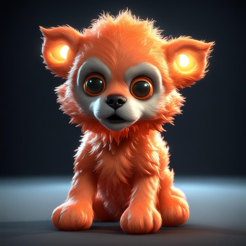 cute dusty  teen wolf  soft glow of moonlight,dust splash,magnificent detailed shiny puffy 3d crisp  ,unreal engine 5 ,1...