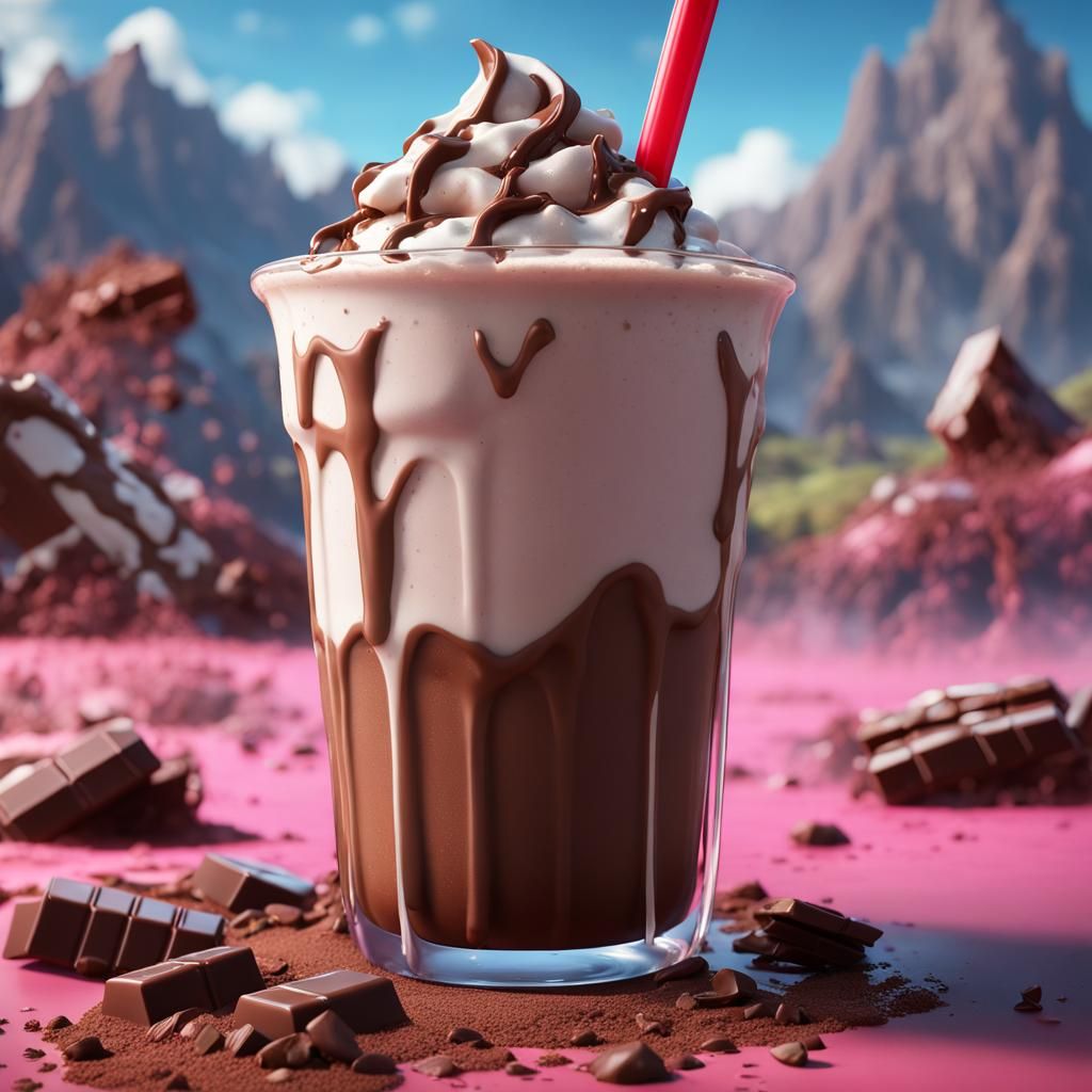 Fantastical Chocolate Milkshake Concept Art
